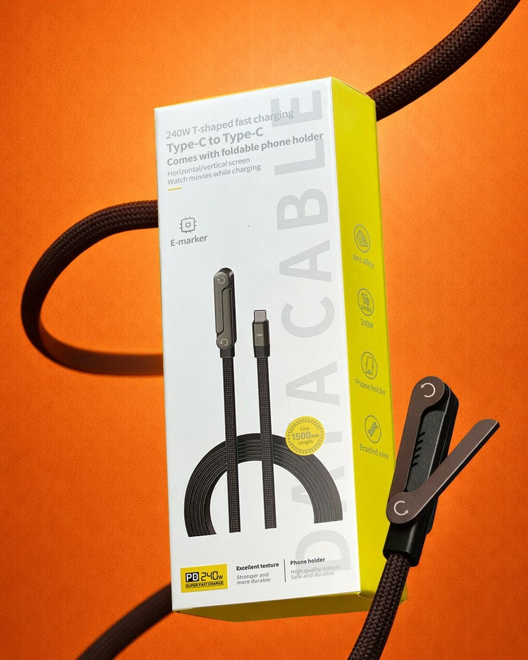 CABLE DE DATOS CON SOPORTE INVISIBLE